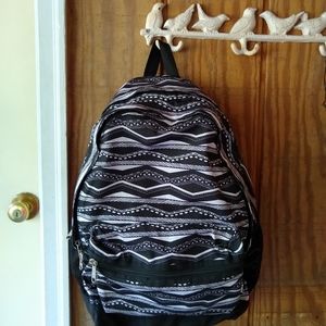 PINK Victoria Secret Backpack Black White Aztec